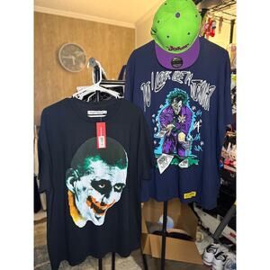 NEW Sz. XL Bundle - 2 Joker TShirt, 1 Hat (Sz. 7 1/2)